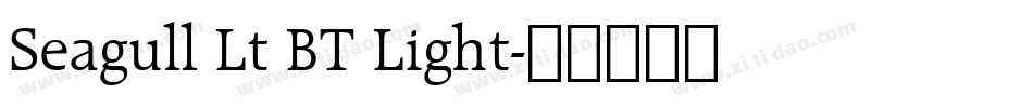 Seagull Lt BT Light字体转换